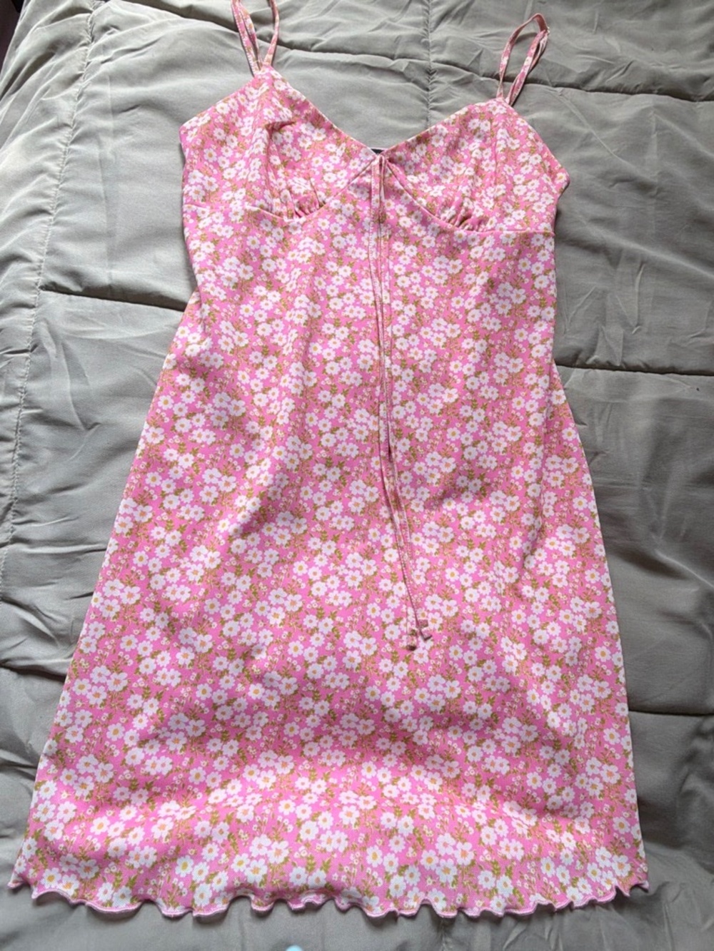 Pink baby doll dress